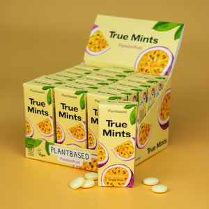 True Mints natūralios ksilitolio pastilės pasiflorų skonio