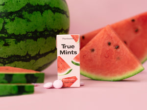 True Mints natūralios čiulpiamosios pastilės arbūzų skonio